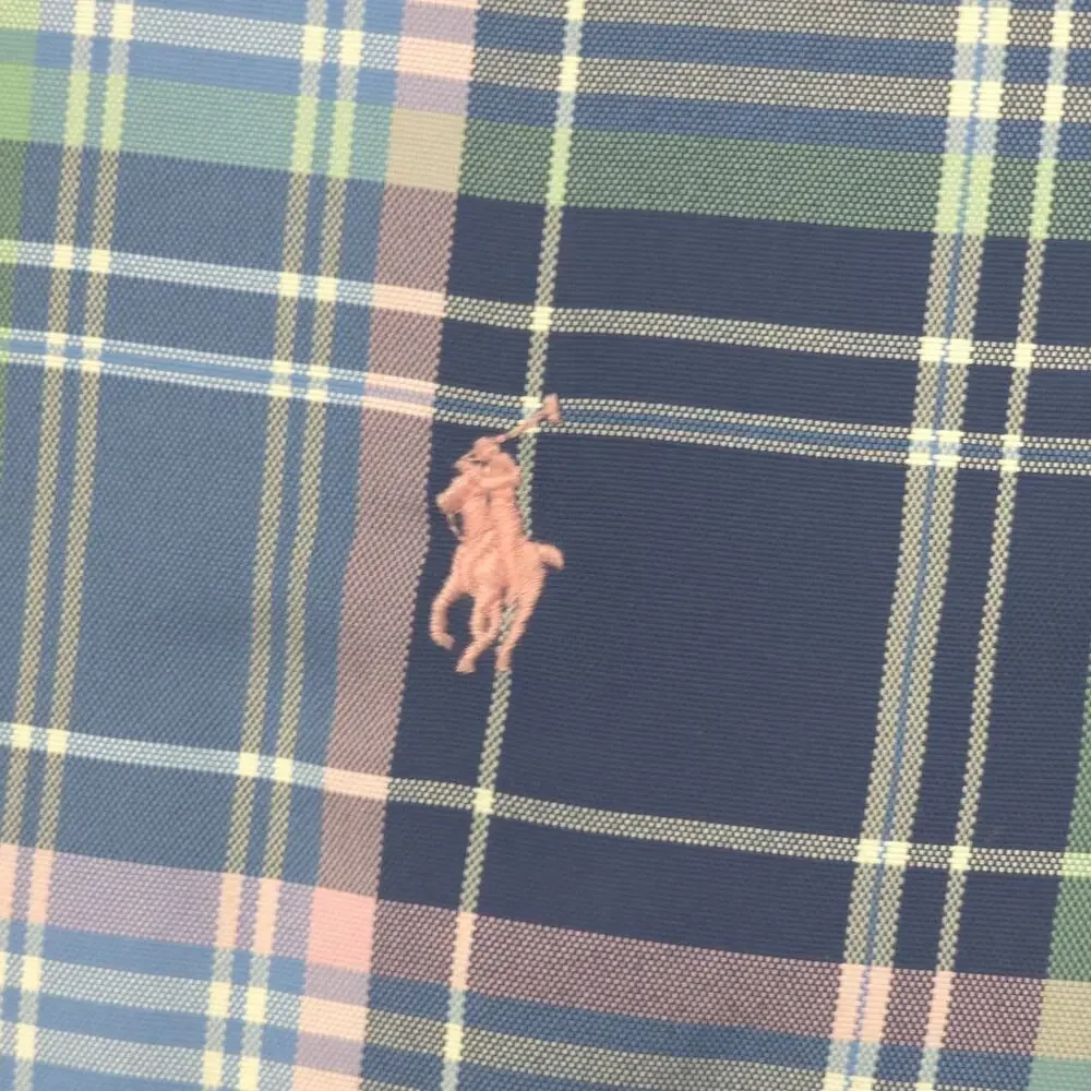 Polo Ralph Lauren Mens Button Down Shirt 2XB Plaid Pink Pony Embroidered EUC